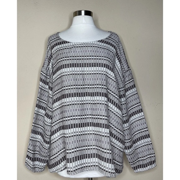 FLAX lagenlook  Linen blend  Pullover blouse M - Picture 3 of 7